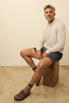 Sweatshirts - Faherty Brand - Sunwashed Midweight Organic Hoodie - Oat Plains Heather - Archery Close