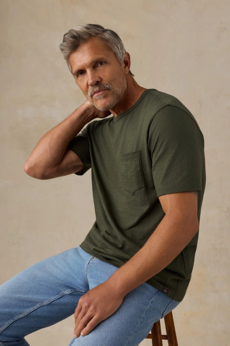 Faherty Brand Sunwashed Regenerative Pocket Tee