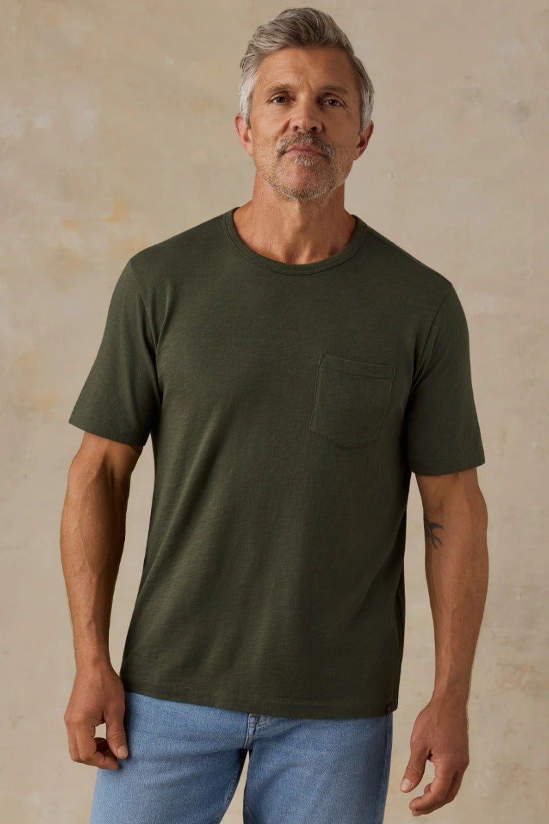 Faherty Brand Sunwashed Regenerative Pocket Tee