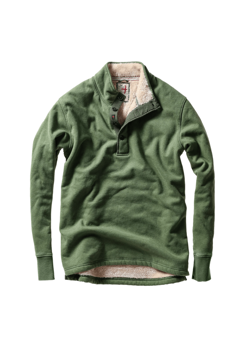 Sweatshirts - Relwen - Superfleece Mock in Brt Loden - Archery Close