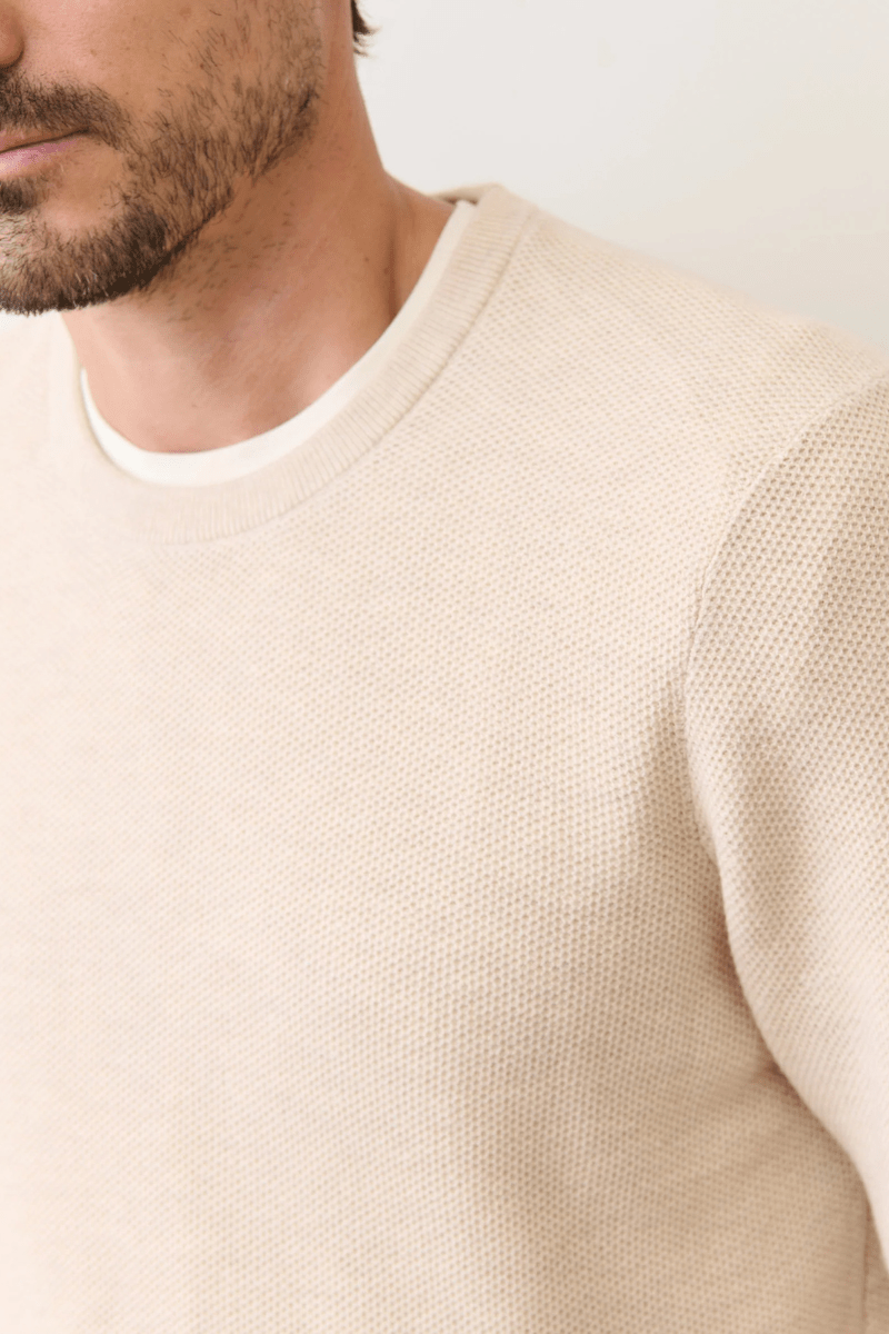 Shirts & Tops - Marine Layer - Sweater Tee - Angora - Archery Close