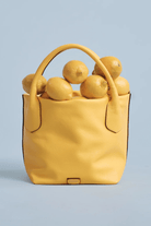 Handbags, Wallets & Cases - Frances Valentine - Sweet Pea Mini Tumbled Leather Bag in Yellow - Archery Close