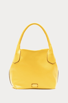 Handbags, Wallets & Cases - Frances Valentine - Sweet Pea Mini Tumbled Leather Bag in Yellow - Archery Close