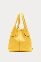 Handbags, Wallets & Cases - Frances Valentine - Sweet Pea Mini Tumbled Leather Bag in Yellow - Archery Close
