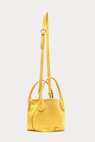 Handbags, Wallets & Cases - Frances Valentine - Sweet Pea Mini Tumbled Leather Bag in Yellow - Archery Close