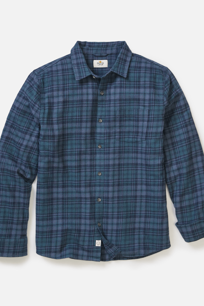 Shirts & Tops - Marine Layer - Tahoe Flannel Shirt - Archery Close