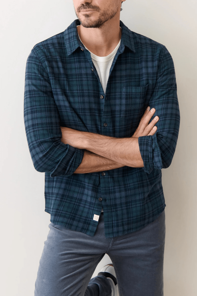 Shirts & Tops - Marine Layer - Tahoe Flannel Shirt - Archery Close