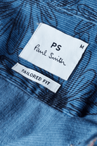 Shirts & Tops - Paul Smith - Tailored - Fit Light Blue Floral Print Corduroy Shirt - Archery Close