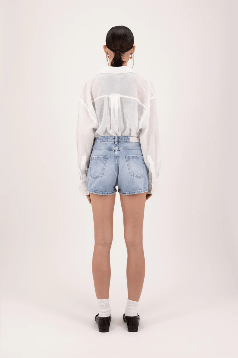 Shorts - Icon Denim - Tam Jean Short in Sky Blue - Archery Close