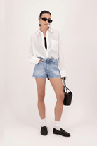 Shorts - Icon Denim - Tam Jean Short in Sky Blue - Archery Close