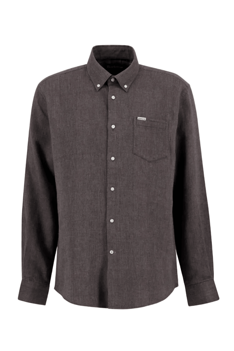 Shirts & Tops - Barbour - Tamish Regular Herringbone Shirt - Archery Close