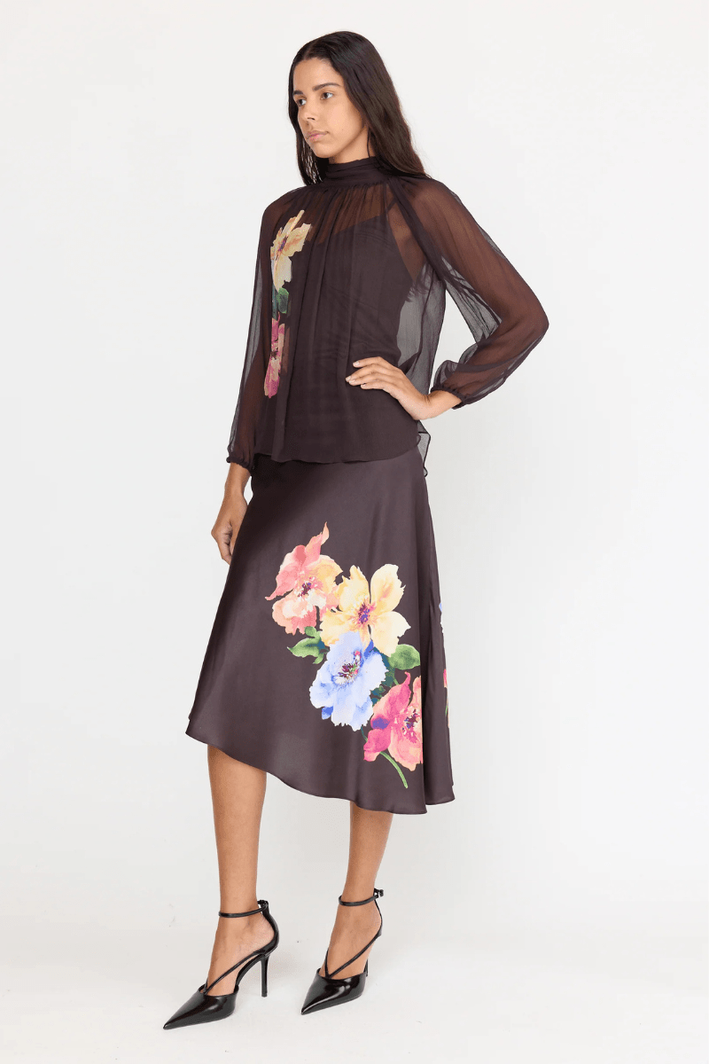 Shirts & Tops - Christy Lynn - Teagan Blouse in Twilight Aster - Archery Close