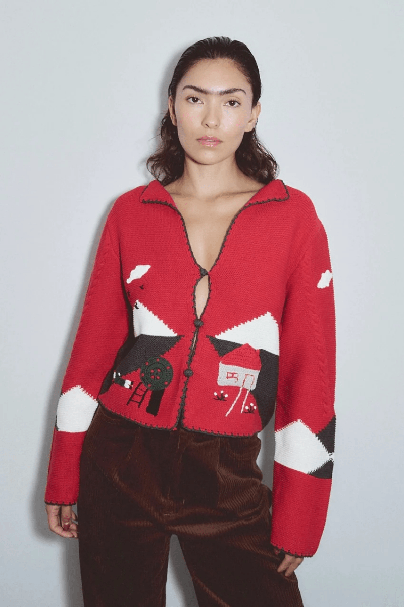Sweater - Fashion Brand Company - The "Accident" Cardigan - Archery Close