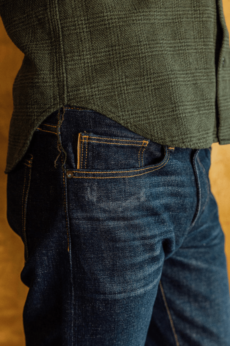 Shirts & Tops - Hiroshi Kato - The Brace Triple Twisted Plaid in Moss - Archery Close