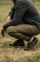 Jeans - Hiroshi Kato - The Hammer Straight 10.5 oz Dark Green Raw - Archery Close