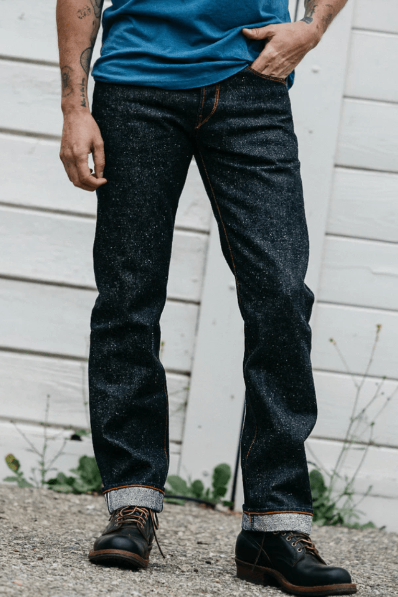 Jeans - Hiroshi Kato - The Hammer Straight Old Nep Indigo - Raw 13.5oz Selvedge - Archery Close
