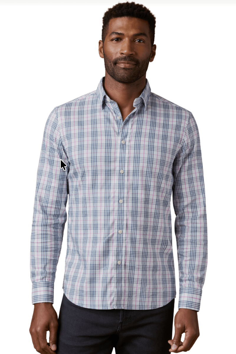 Shirts & Tops - Faherty Brand - The Movement Shirt - Blue Orchid Plaid - Archery Close