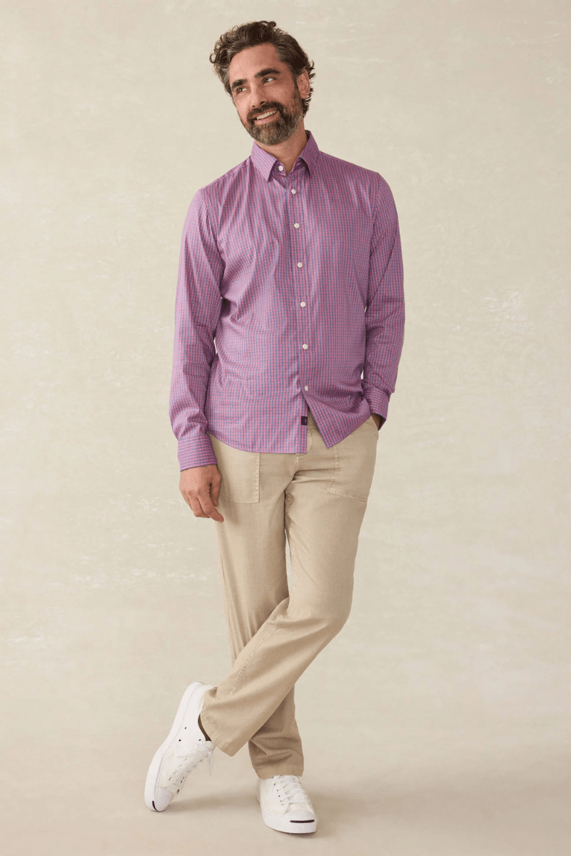 Shirts & Tops - Faherty Brand - The Movement Shirt - Archery Close