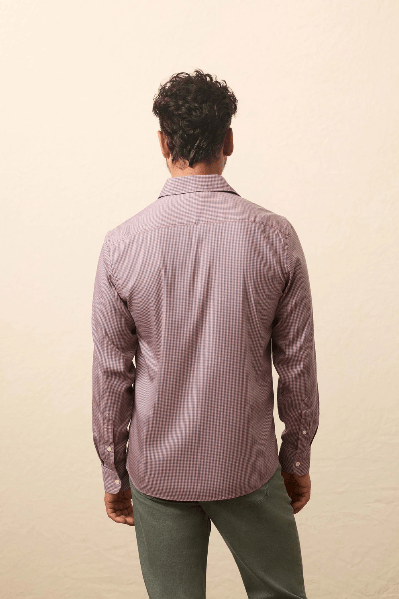 Shirts & Tops - Faherty Brand - The Movement Shirt in Madder Shores Gingham - Archery Close