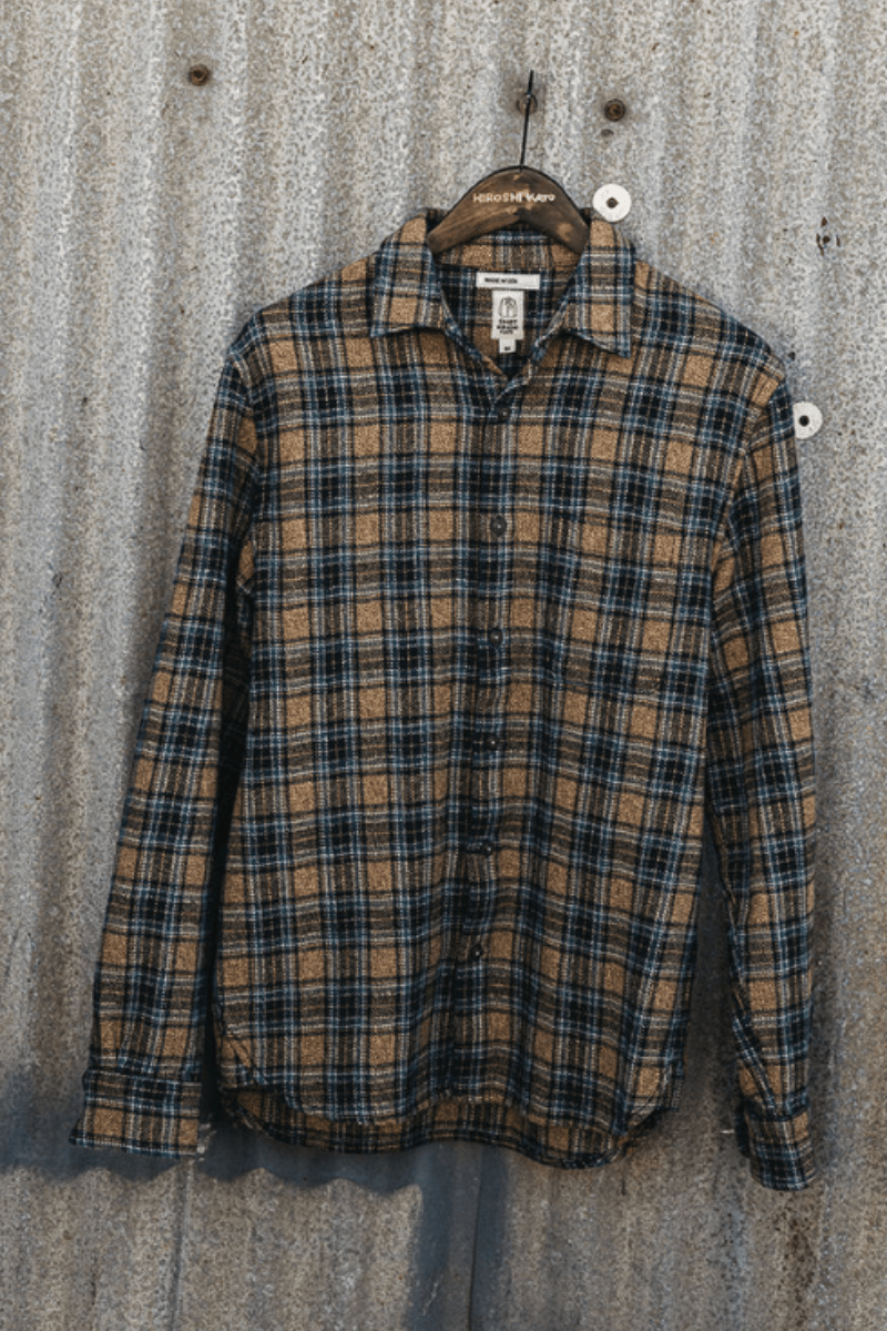Shirts & Tops - Hiroshi Kato - The Ripper Triple Twist Plaid in Daylight - Archery Close