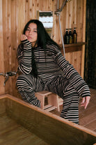 Faherty Brand Throwback Studio Crew - Coastal Coal Stripe
