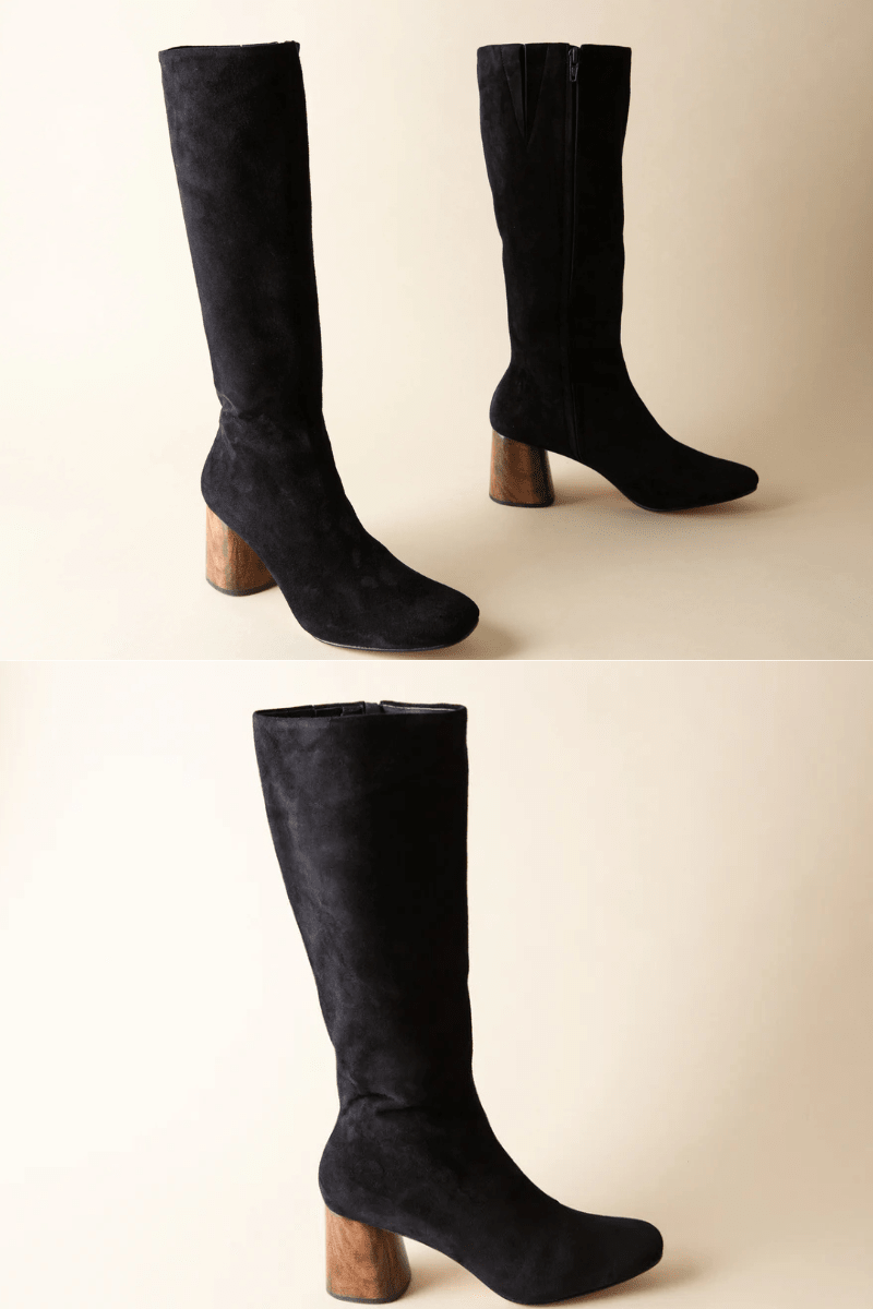 Shoes - Huma Blanco - Tory in Coal Suede - Archery Close