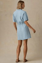 Dresses - Faherty Brand - Tried & True Chambray Oakley Dress - Archery Close