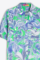 Dresses - Vilagallo - Tropical Print Shirt Dress - Archery Close