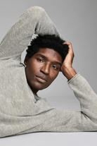 Sweater - Billy Reid - Tuck Stripe Crew - Archery Close