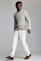 Sweater - Billy Reid - Tuck Stripe Crew - Archery Close