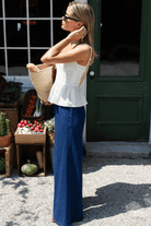 Pants - Emerson Fry - Tulip Trouser in Indigo Hemp Organic - Archery Close