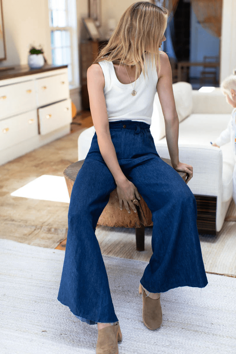 Pants - Emerson Fry - Tulip Wide Leg Trouser - Archery Close