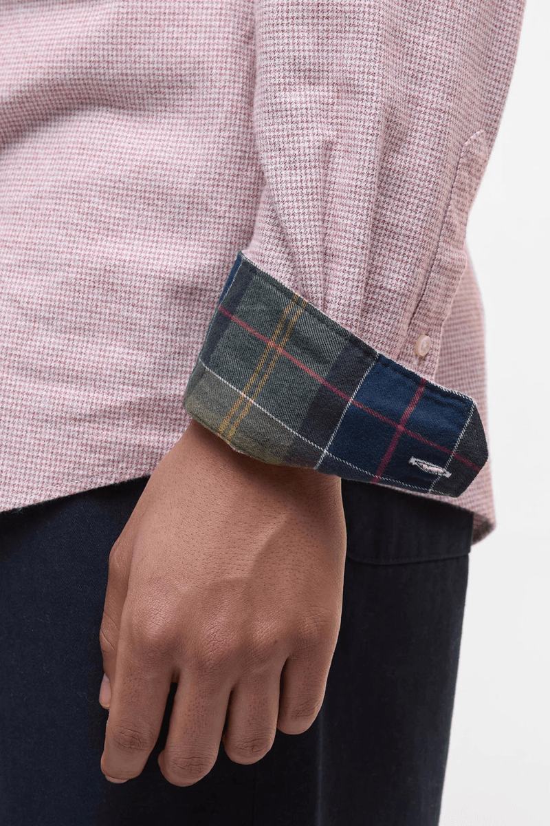 Shirts & Tops - Barbour - Turner Tailored Houndstooth Shirt - Archery Close