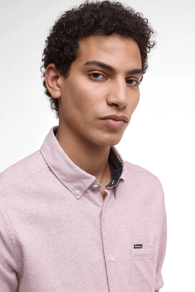 Shirts & Tops - Barbour - Turner Tailored Houndstooth Shirt - Archery Close