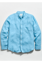 Light blue button-up shirt on a light gray background