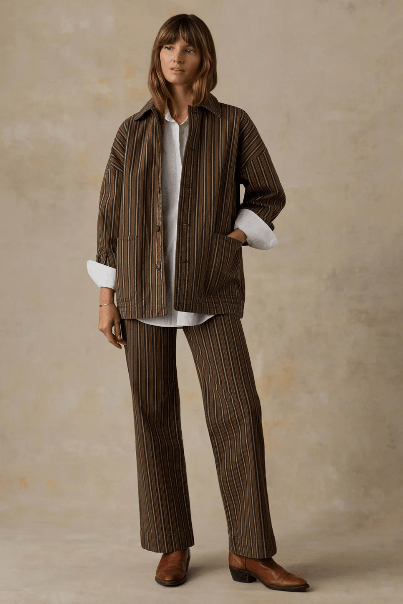 Outerwear - Faherty Brand - Twill Tide Chore Jacket - Archery Close