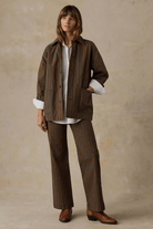Outerwear - Faherty Brand - Twill Tide Chore Jacket - Archery Close