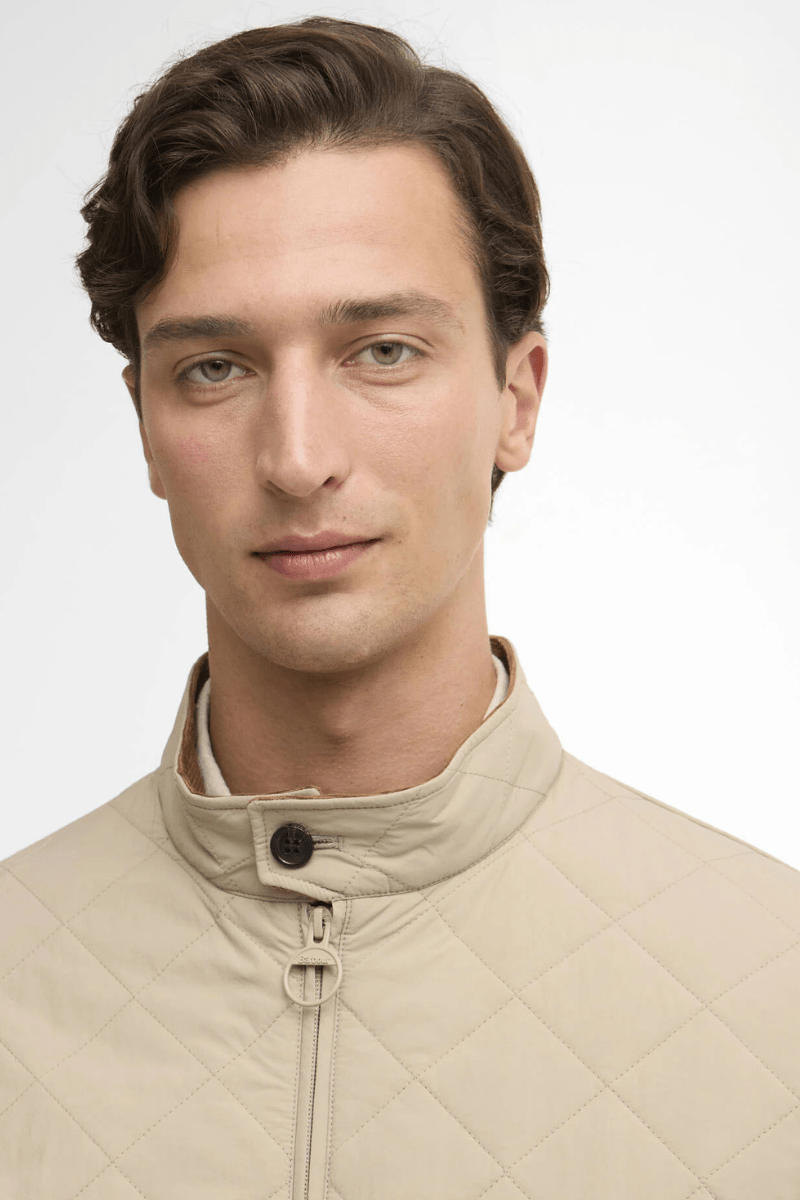 Outerwear - Barbour - Tyneside Quilted Jacket in Washed Stone - Archery Close