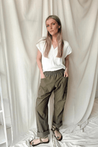 Pant - Natalie Busby - Utility Slouch Pant - Archery Close