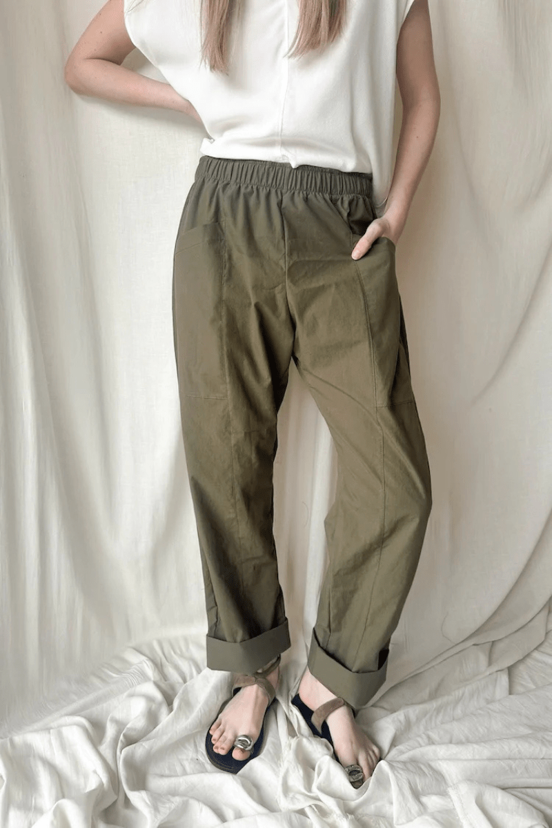 Pant - Natalie Busby - Utility Slouch Pant - Archery Close