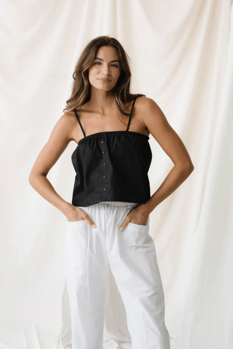 Pants - Natalie Busby - Utility Slouch Pant - White - Archery Close