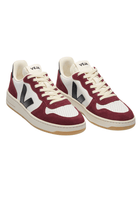 Sneakers - Veja - V - 10 Leather White Black Amarante - Archery Close