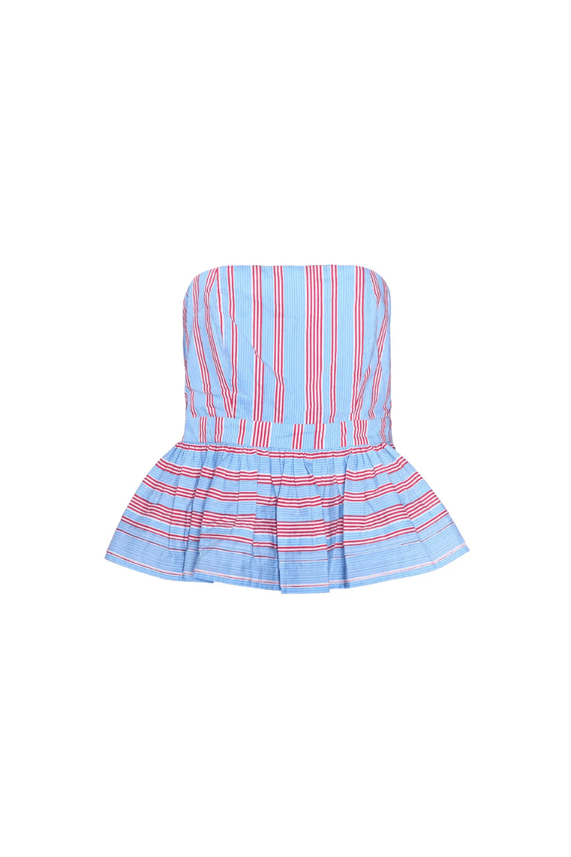 Shirts & Tops - Hunter Bell - Vera Top in Seaside Stripe - Archery Close