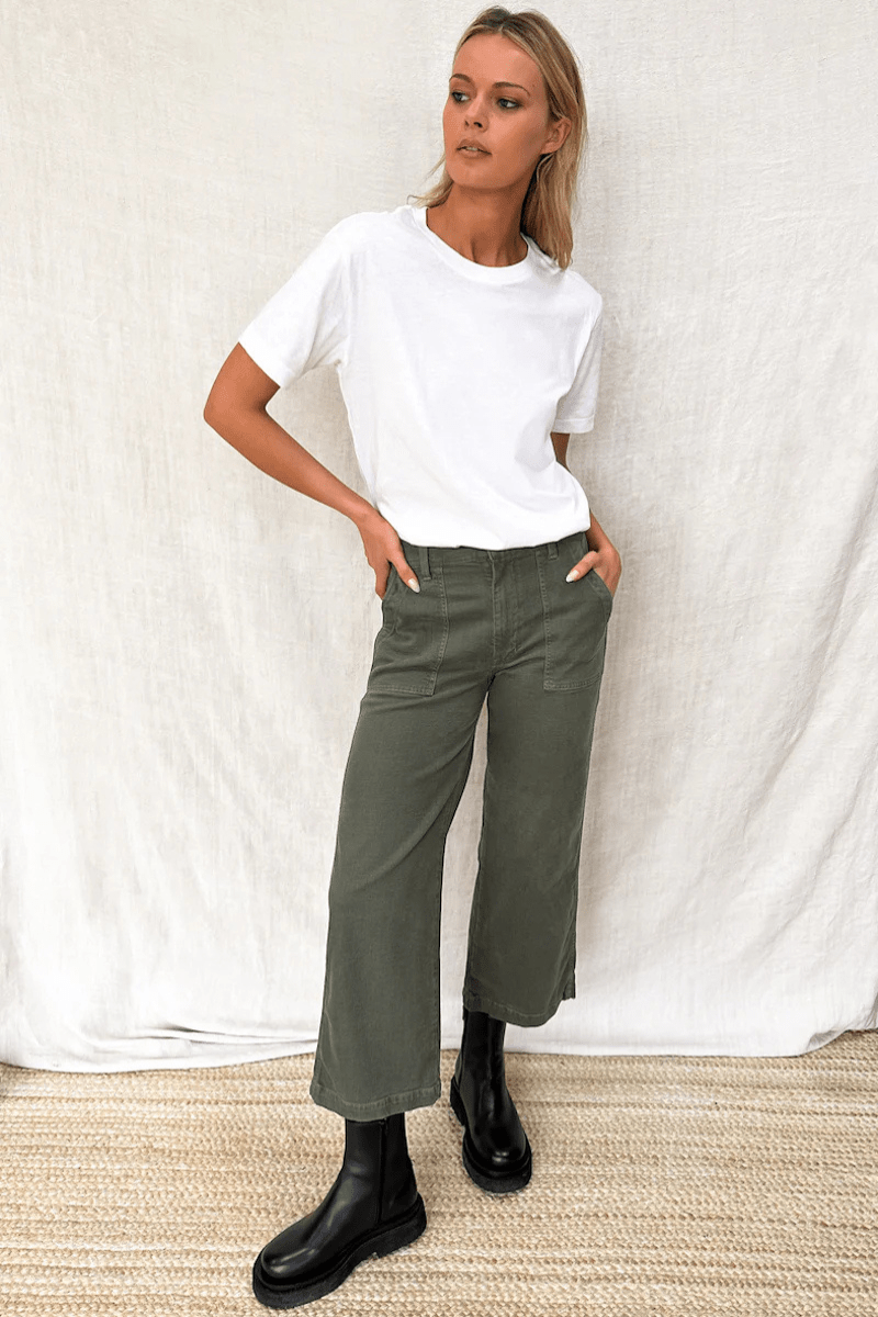 Pants - Emerson Fry - Vintage army pant in Vintage Green - Archery Close