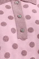 Shirts & Tops - Essentiel Antwerp - Vintage pink and mauve polka-dot jacquard knit polo - Archery Close