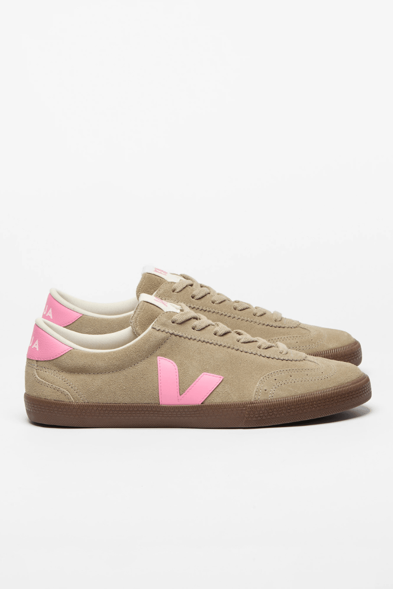 Sneakers - Veja - Volley Suede Taupe Malibu Bark - Archery Close