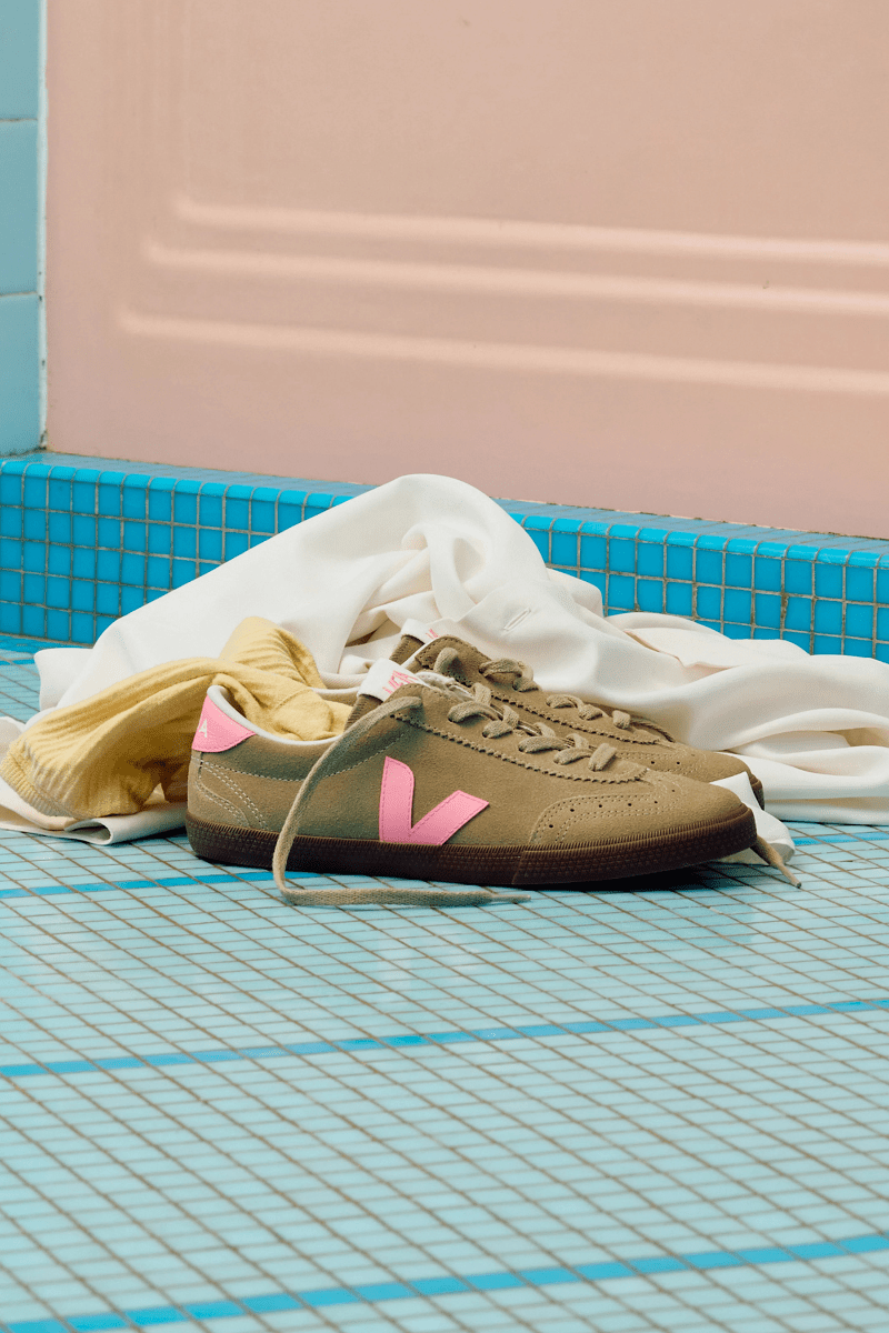 Sneakers - Veja - Volley Suede Taupe Malibu Bark - Archery Close