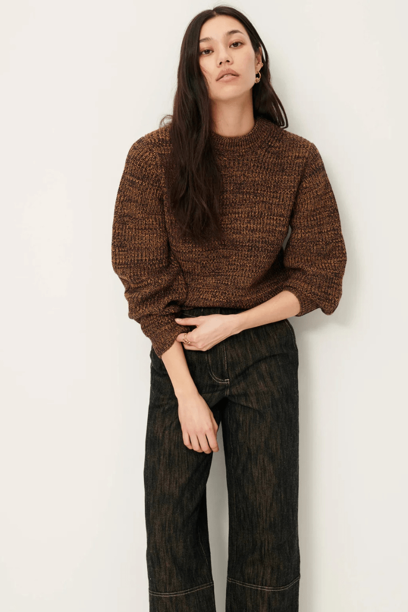 Sweater - Sessun - Wadden Jumper in Kakiwood - Archery Close