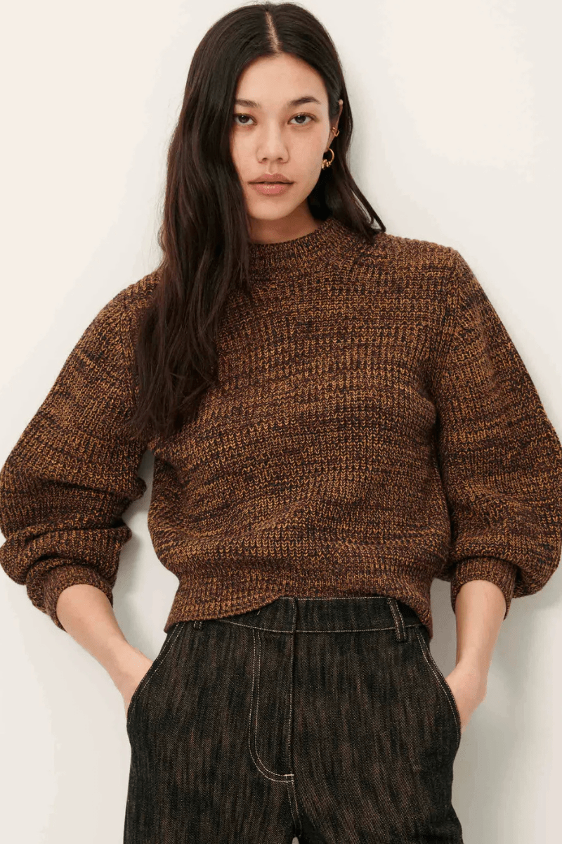 Sweater - Sessun - Wadden Jumper in Kakiwood - Archery Close