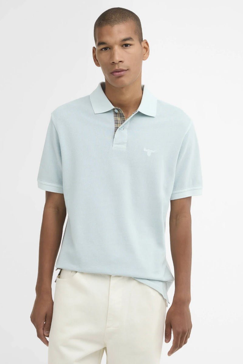 Barbour Washed Tartan Tailored Pique Polo
